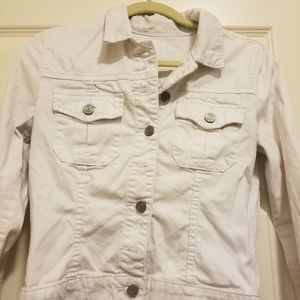 White jean jacket
